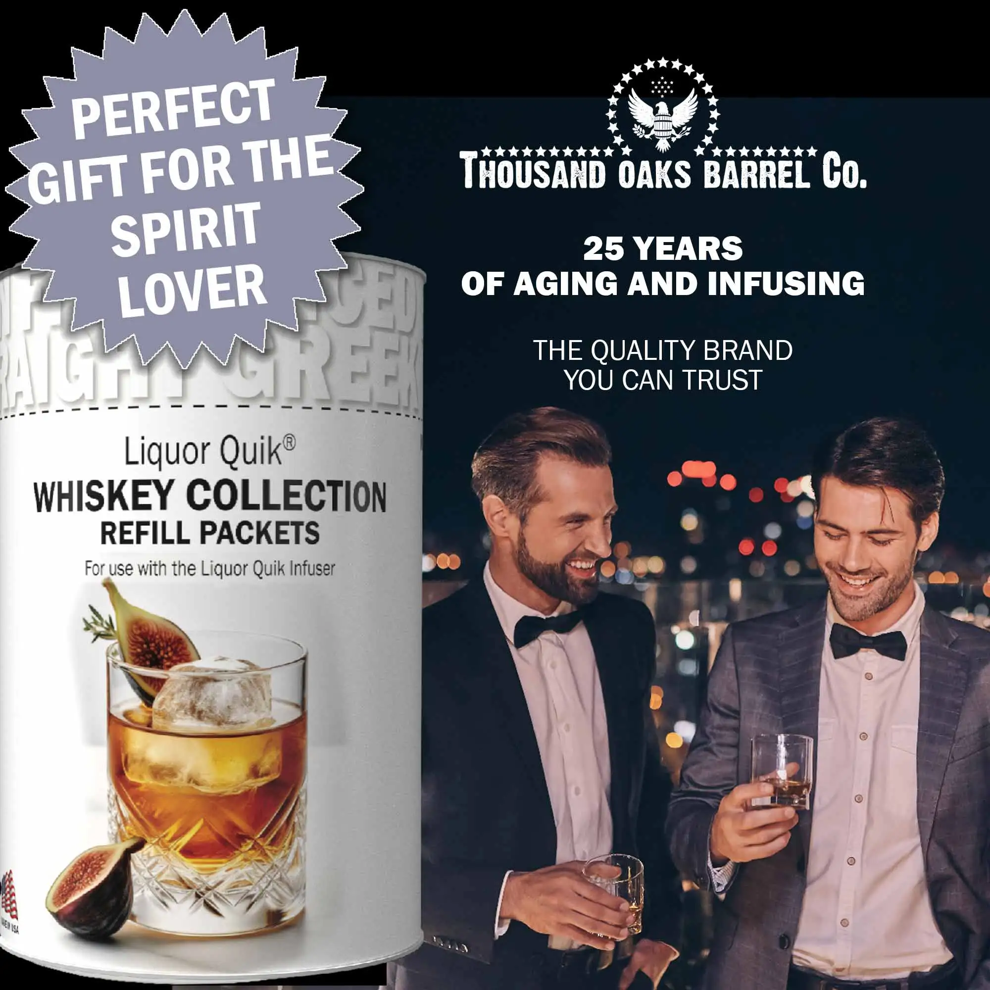 Liquor Quik Whiskey Collection Infusion Packets - Thousand Oaks