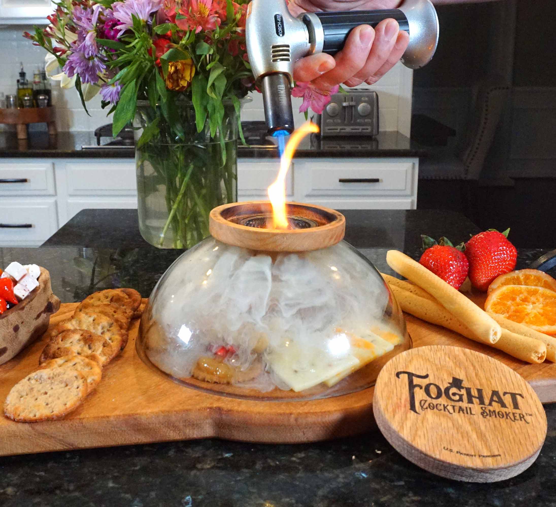 Foghat Smoked Charcuterie Set with Foghat Cocktail Smoker