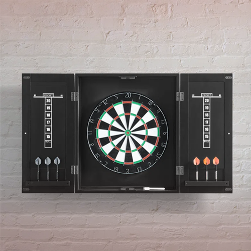 dart board cabinet set