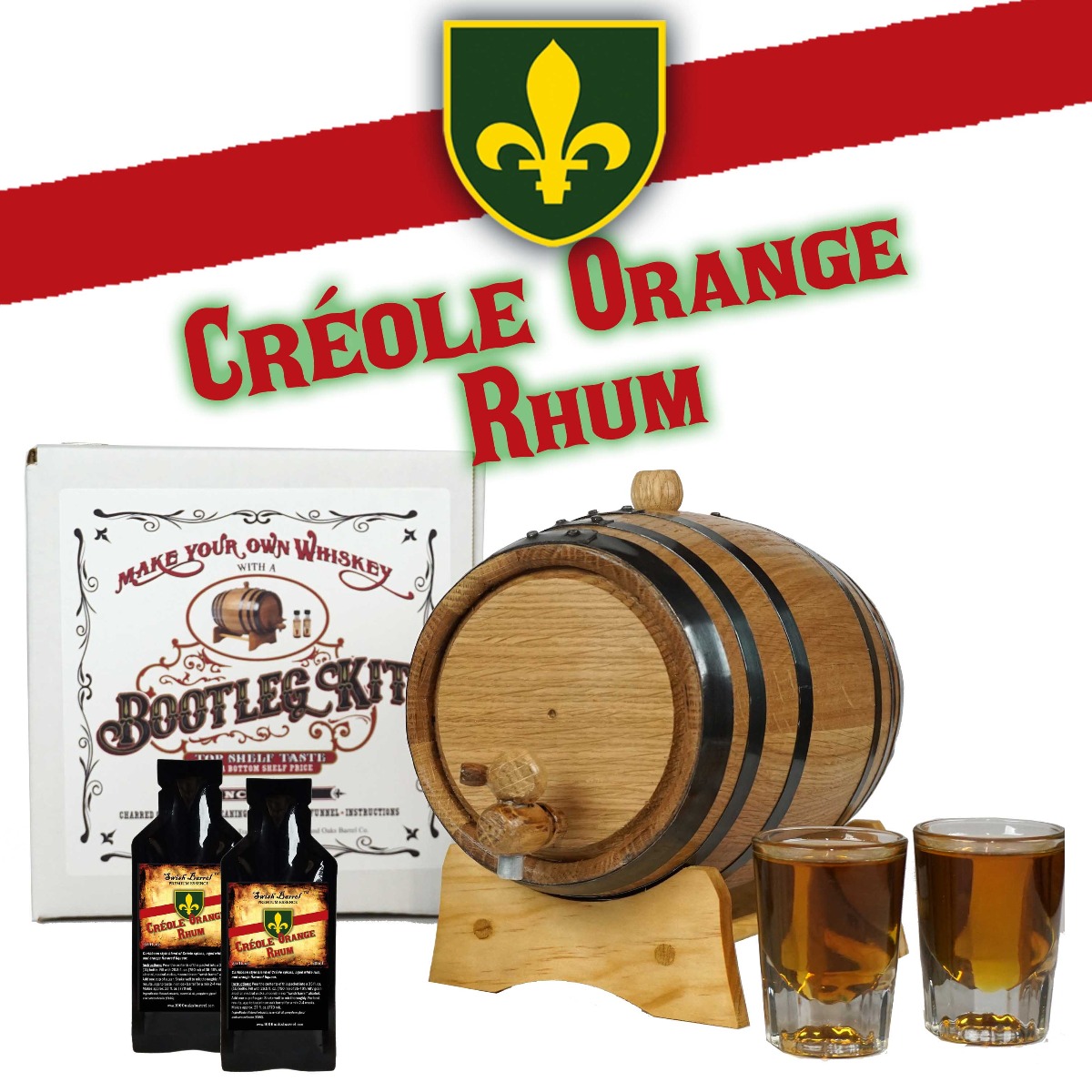 Créole Orange Rhum Premium Essence, Bootleg Kit Refills, Thousand Oaks  Barrel Co., Gourmet Rum Flavor for Barrel Aged Cocktails Mixers and  Cooking
