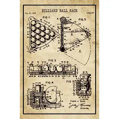 Billiard Ball Rack Patent Drawing