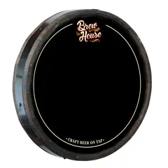 Brew House 'Craft Beer on Tap' Chalkboard Quarter Barrel Sign (QB_361)