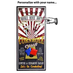 'Corn Hole Club'  Personalized Plank Sign (7087)
