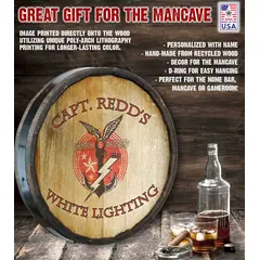 Custom moonshine quarter barrel sign specs