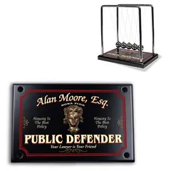 Public Defender Newton's Cradle lawyer gift, attorney gift