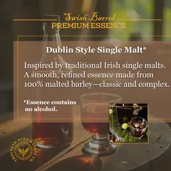 Dublin Style Single Malt Irish Whiskey Essence alcohol-free flavor concentrate for making Irish whiskey at home.