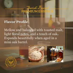 Irish Single Malt Whiskey flavor profile featuring toasted malted barley, light floral notes and subtle oak aging character.