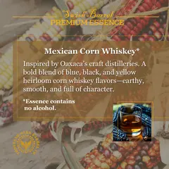 Alcohol-free Mexican Corn Whiskey Essence inspired by traditional Mexican heirloom corn spirits.