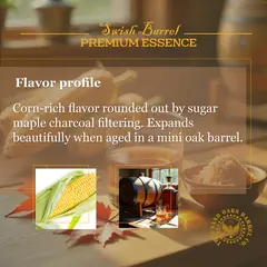 Tennessee whiskey flavor profile showing corn-rich taste mellowed through sugar maple charcoal filtering.