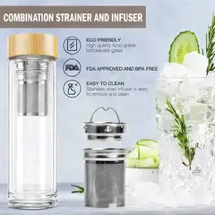 Liquor Quik Premium Vodka Infusion Kit hero image featuring reusable glass infuser bottle and cocktail presentation