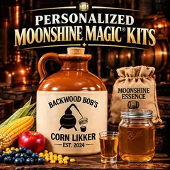 Personalized Moonshine Magic® custom engraved moonshine aging kits from 1000 Oaks Barrel Co.