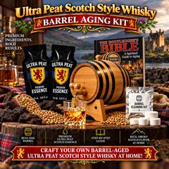 Ultra Peat whisky flavor profile showing intense peat smoke sea salt charred oak dark caramel and warming finish