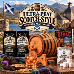 Ultra Peat whisky flavor profile showing intense peat smoke sea salt charred oak dark caramel and warming finish