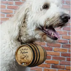 St. Bernard Dog Collar Oak Barrel