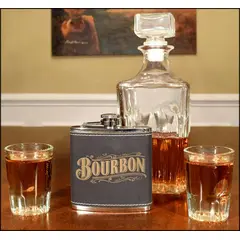 'Bourbon' Leather Flask (FSK_B512)