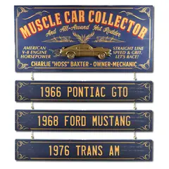 Muscle Car Collector Sign (OC87)