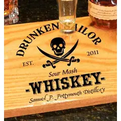'Pirate Whiskey' Personalized Bistro Tray (B425)