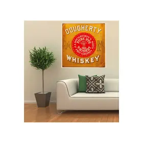 Dougherty Pure Rye Whiskey Label