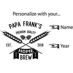 "Home Brew" Quarter Barrel Clock (B353)