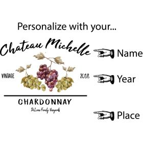 Personalized "Chateau" Quarter Barrel Clock (B360)