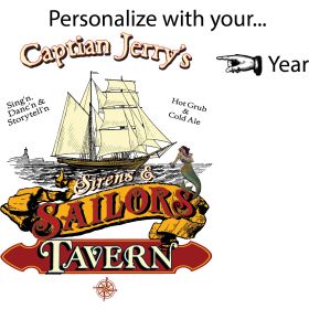 Personalized "Sailors Tavern" Quarter Barrel Clock (B362)