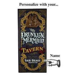 Drunken Mermaid Plank Sign (7092)