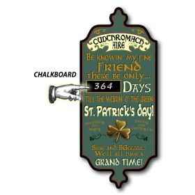 'St. Patrick's Day Countdown'  Dubliner Wood Sign (DUB70)