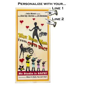 'Biker Dance Mom'  Personalized Plank Sign (MOVP_554)