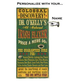 'Irish Elixer'  Personalized Plank Sign (MOVP_556)