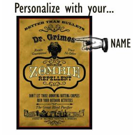 Zombie personalized wood