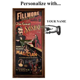 Personalized  Vintage Magic Vaudeville Sign