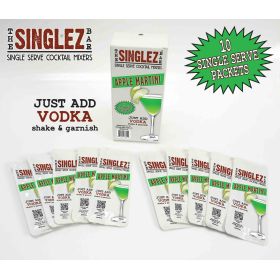Singlez Bar Apple Martini Cocktail Mix 10 pack