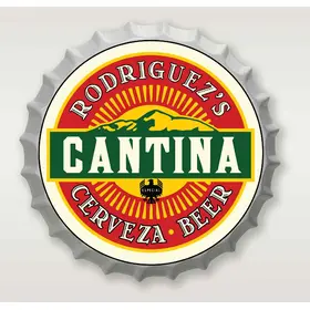 Personalized Cantina Bottle Cap Sign