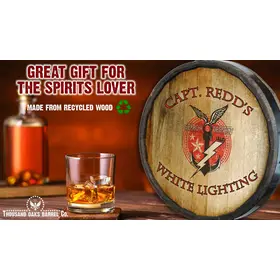 Custom moonshine quarter barrel sign great gift for dad