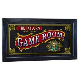 Game Room' Personalized Bar Mirror
