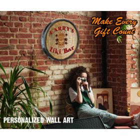 Tiki Bar Quarter Barrel Sign (C33)