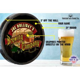 Brewing Company Quarter Barrel Sign (QB1807)