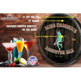 Absynthe Quarter Barrel Sign (QB1809)