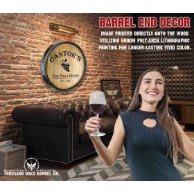 'Wine Bar & Bistro' Quarter Barrel Sign (QB325)