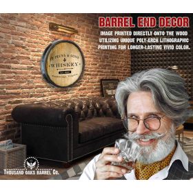 Classic Label Personalized Quarter Barrel Sign (B424)