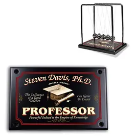 Professor Newton's Cradle, Professor gift, gift for a Professor