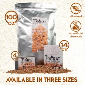 Red Wine Barrel Oak - Foghat Culinary Smoking Fuel