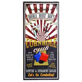 'Corn Hole Club'  Personalized Plank Sign (7087)