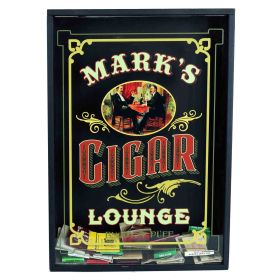 Personalized 'Cigar Lounge'  Match Catcher (B569)