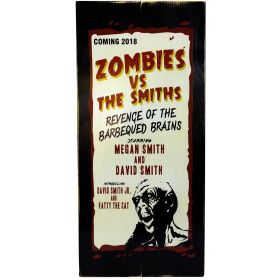'Zombies vs ...'  Personalized Plank Sign (MOVP_550)