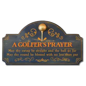 A Golfer's Prayer Sign (RT136)