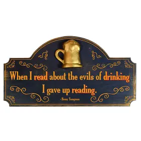 Evils of Drinking sign (RT142)