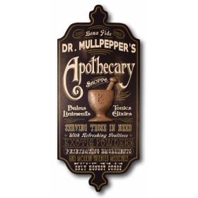 'Apothecary' Personalized Dubliner Plank Sign (11)