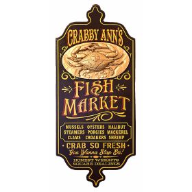 'Fish Market' Personalized Dubliner Plank Sign (12)