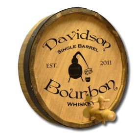 Whiskey Still Quarter Barrel sign (B409)